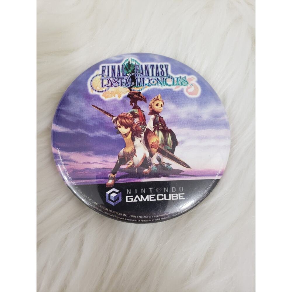 Final Fantasy Crystal‎ Chronicles Nintendo Gamecube Pin Button Promo Pinback